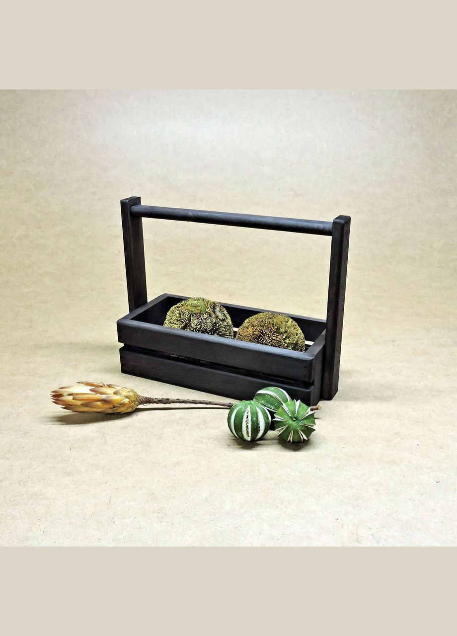 Подарунковий кошик з дерева Карнабі венге (ПДК-000206) No Brand (328912291)