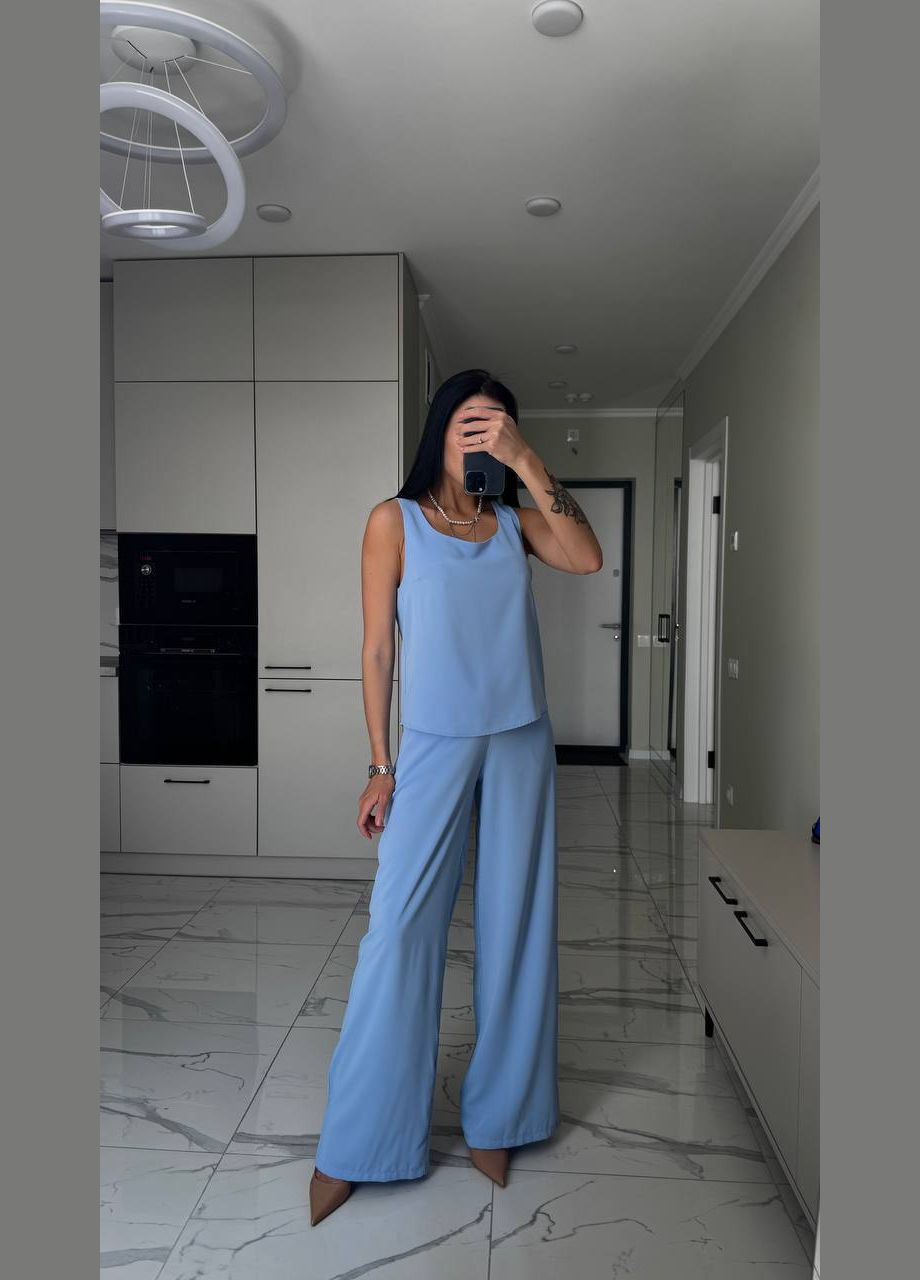 Жіноча майка вільного крою з костюмної тканини MonCher — 345563954