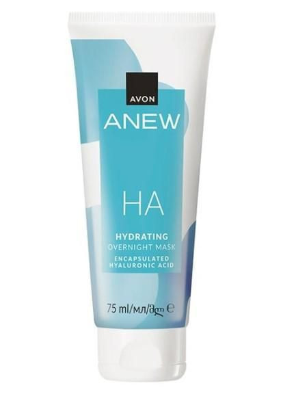 Зволожувальна нічна маска для обличчя з гіалуроновою кислотою ANEW, 50 мл Avon (318679402)