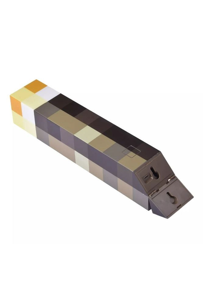 Факел нічник Майнкрафт 28см коричневий Minecraft акумулятор No Brand (293510642)