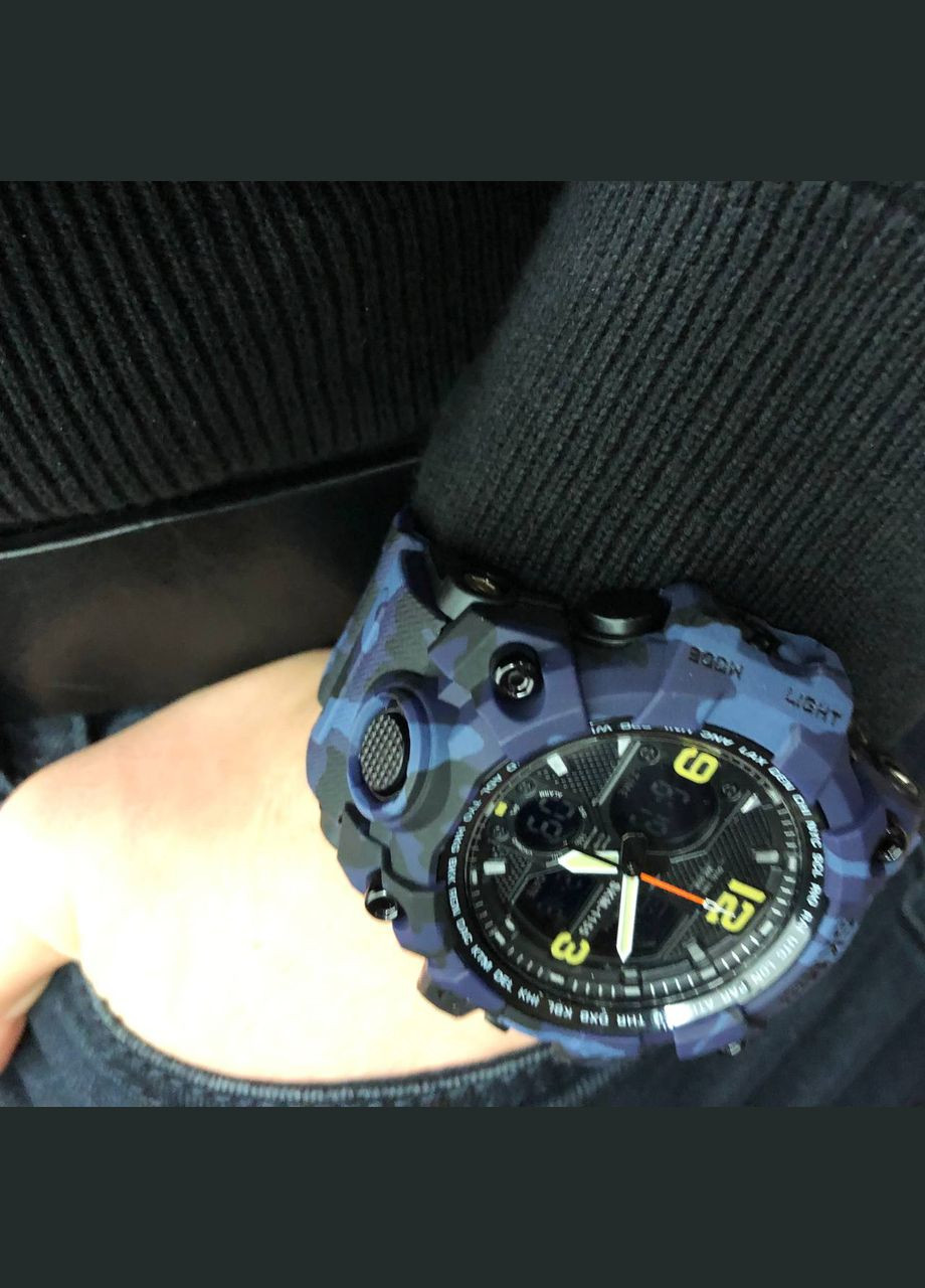 Годинник наручний чоловічий SKMEI 1155BCMBU, армійський годинник протиударний, чоловічий тактичний годинник No Brand (359474470)