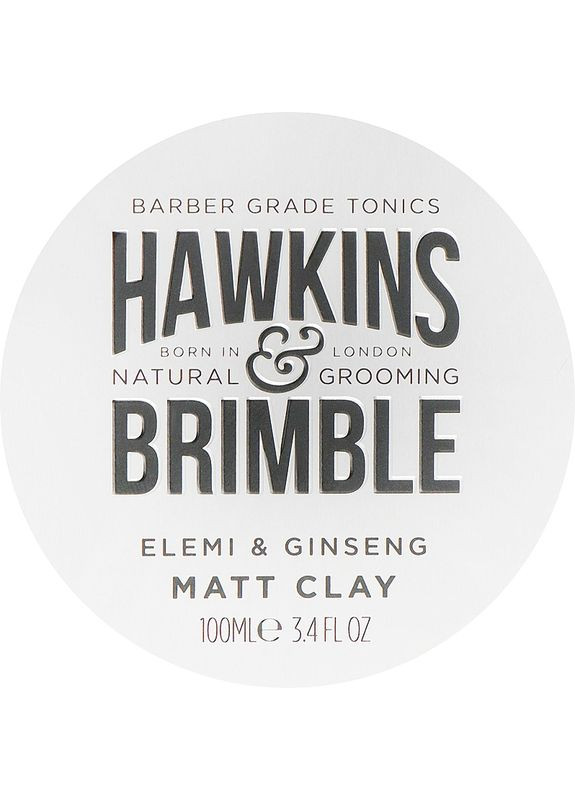 Матовая глина для укладки волос Elemi & Ginseng Matt Clay 100ml (2-987648) Hawkins & Brimble (369794909)