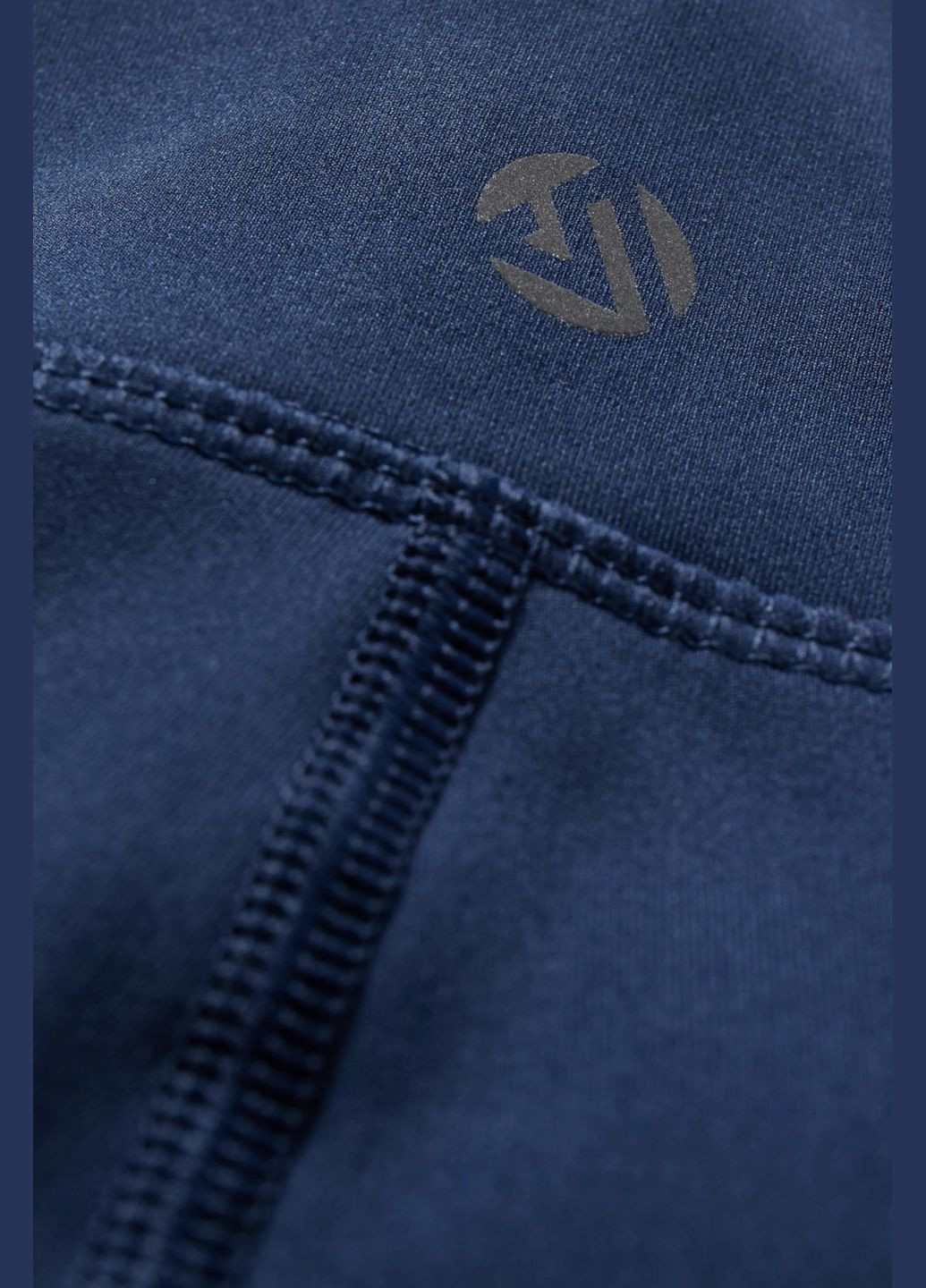 Синие летние укороченые спортивные леггинсы C&A