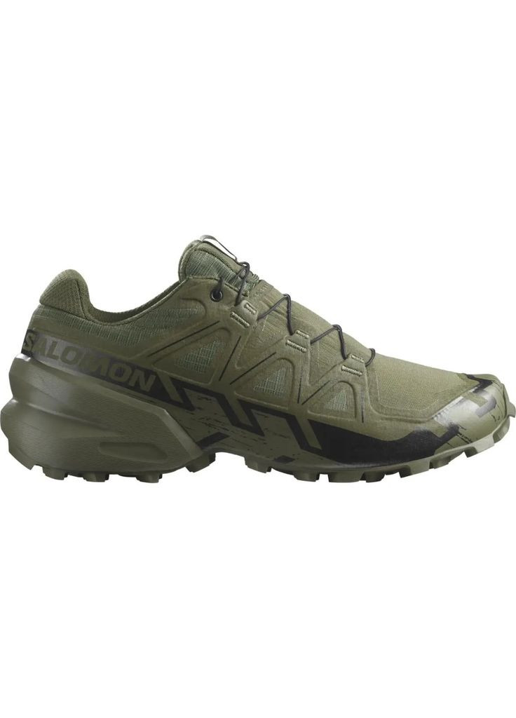Зеленые демисезонные кроссовки (m510625) Salomon Speedcross 6 Forces Green/Black 7.5
