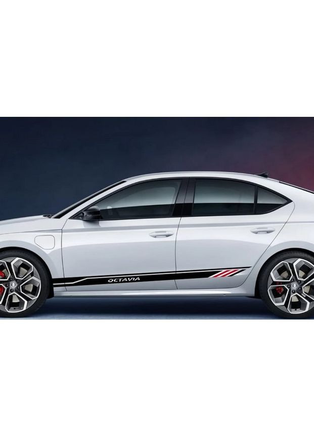 Смуги на двері 3D TUNING STUDIO Шкода октавія 1800х78х0.080мм=2штуки No Brand (362497903)