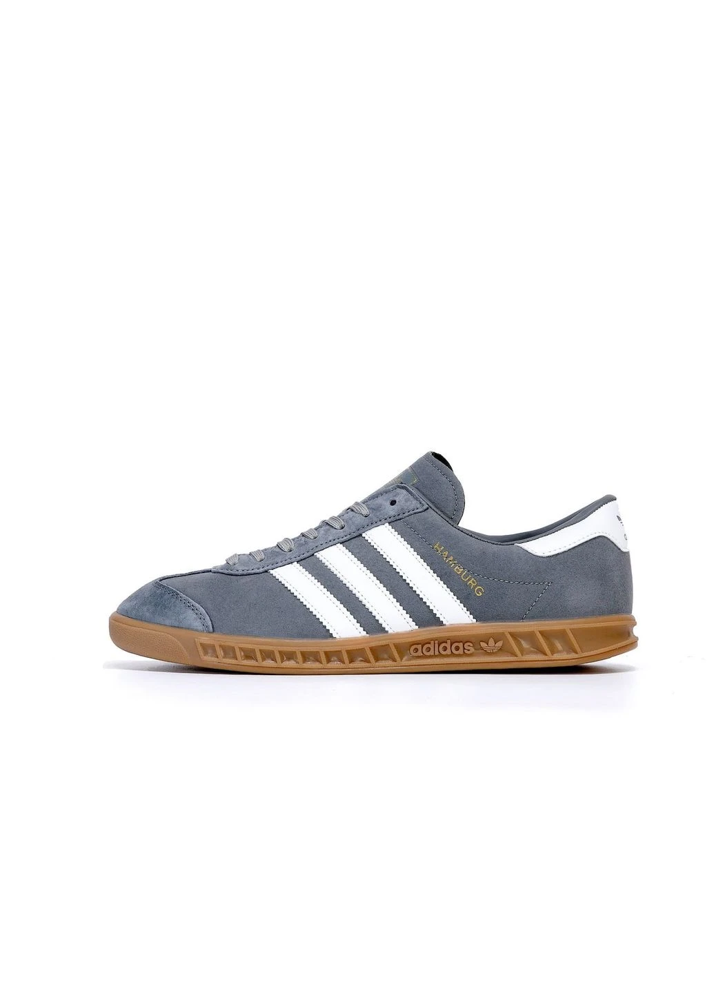 Сірі кросівки adidas hamburg grey white No Brand