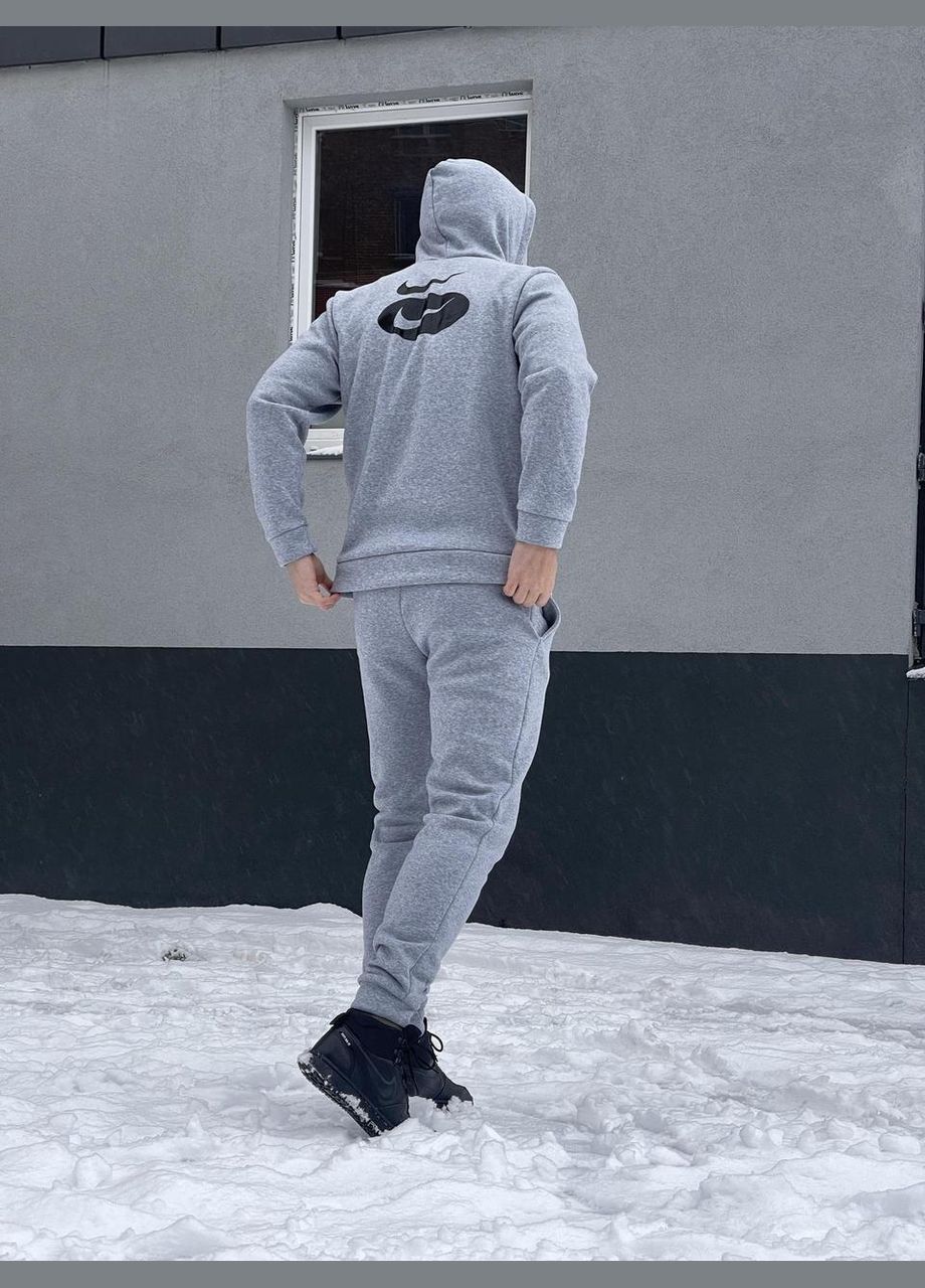 Чоловічий спортивний костюм сірий No Brand (367982224)