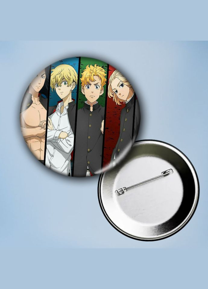 Значок на булавке Аниме Токийские мстители #11 металлический 56 мм No Brand (304503064)