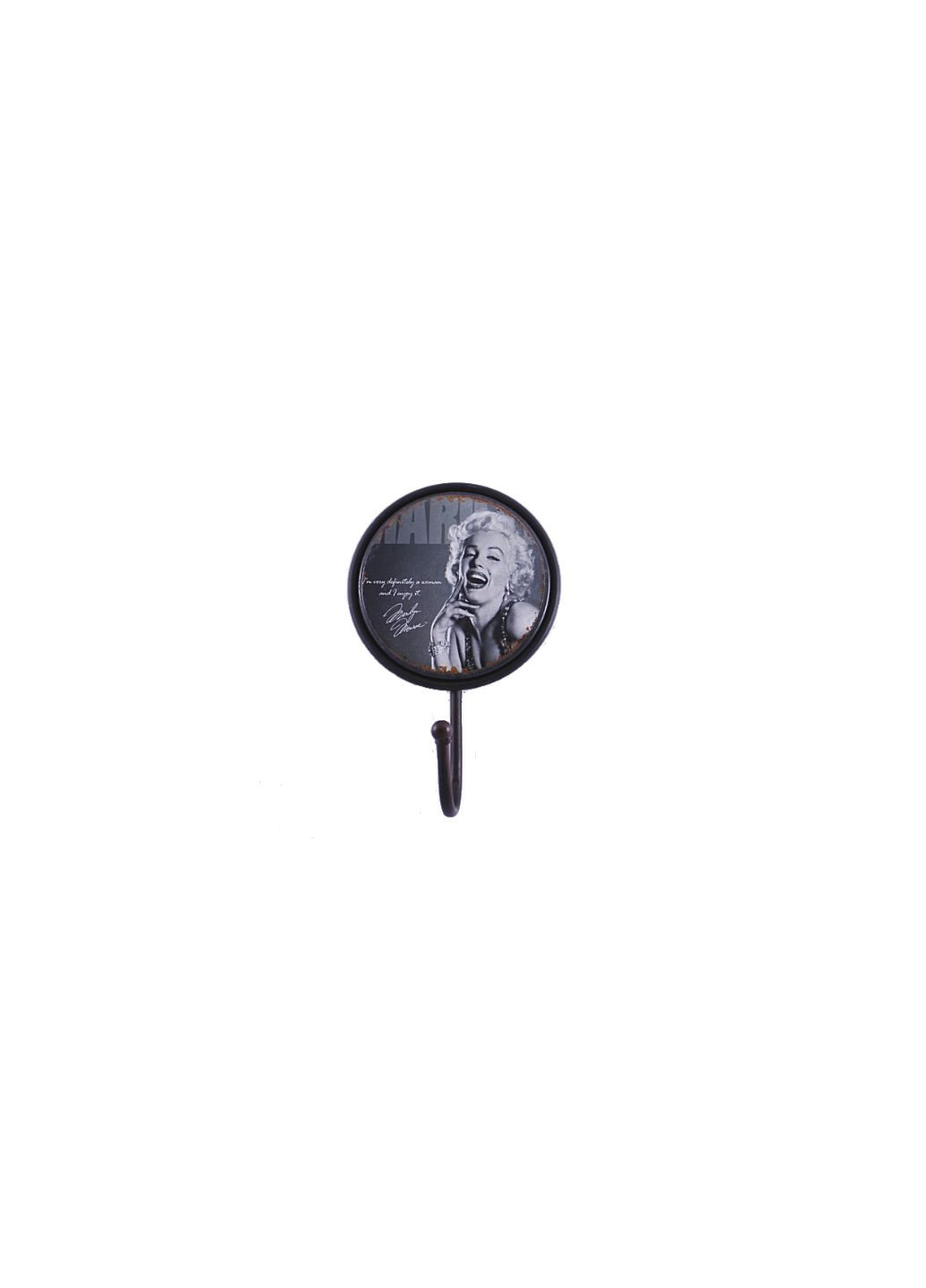 Вішалкагачок Мерилін Монро круглий металевий -1057 No Brand (277964826)