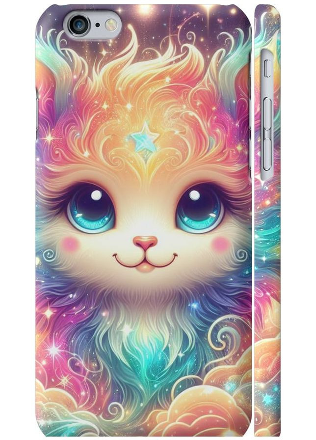 3D пластиковый матовый чехол 'Сказочный котенок' для Endorphone Apple iPhone 6 (275461026)