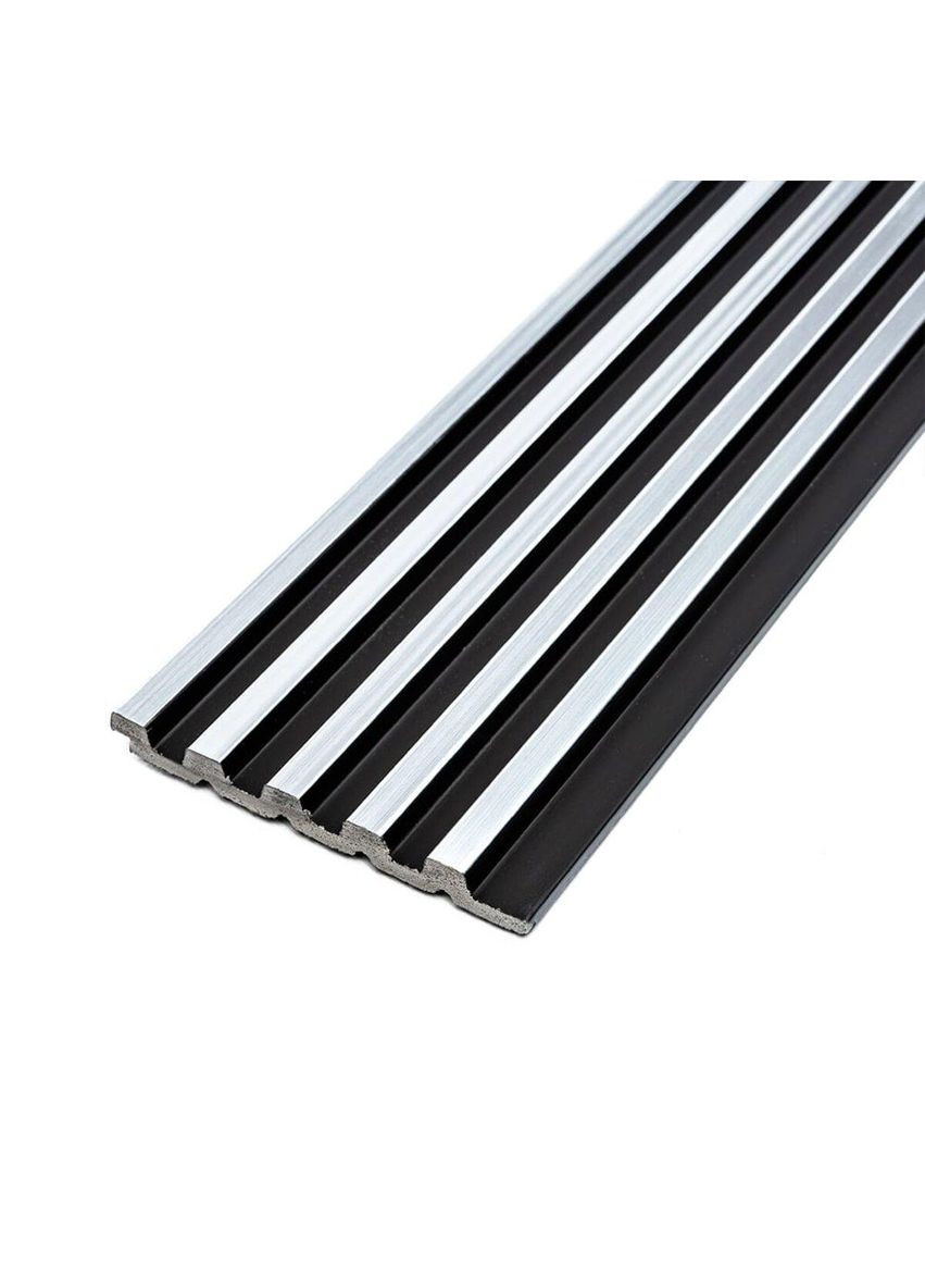 Рельс декоративный PS 2900х120х12мм Черный с серебром SW-00002133 Sticker Wall (353967836)