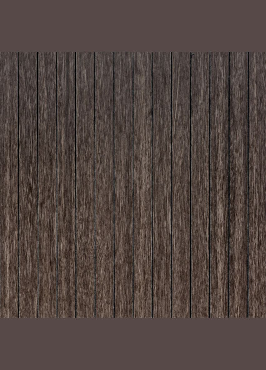 Покрытие виниловое самоклеющееся 3D рейки 600х600х2,8мм Дымчатый каштан SW-00002195 Sticker Wall (370440889)