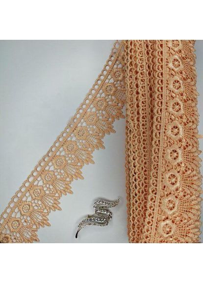Мереживо макраме 6,5см (20м) Колір - Персик (05-XR13023-9) Plus-plus (352749853)
