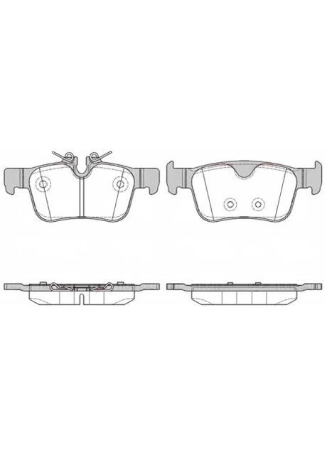 Колодки тормозные дисковые задние VOLVO S90 II 03/16-,V90 II 03/16- 1551.10 Remsa (364834504)