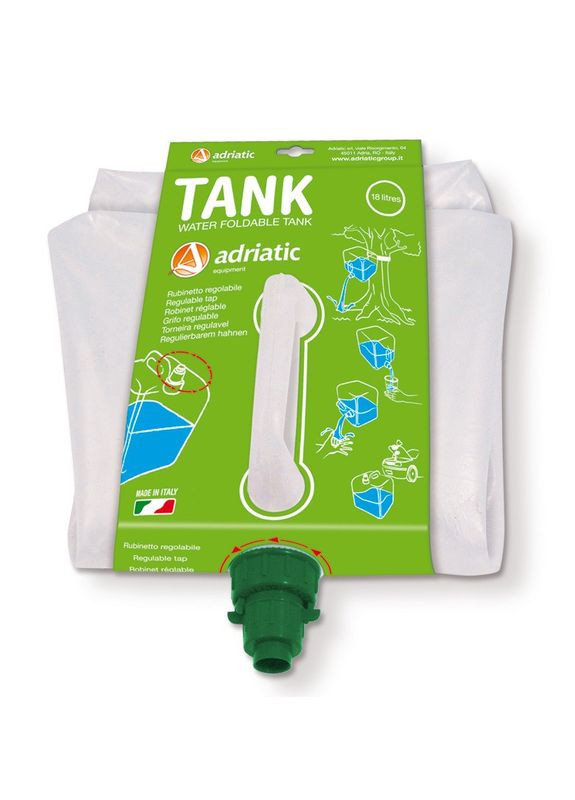 Емкость гибкая складная пластиковая для воды 18 л Adriatic (329407495)