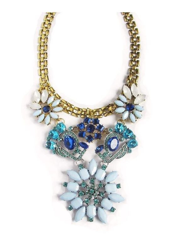 Шикарное массивное колье в стразах, 1085 Fashion Jewelry (349731964)