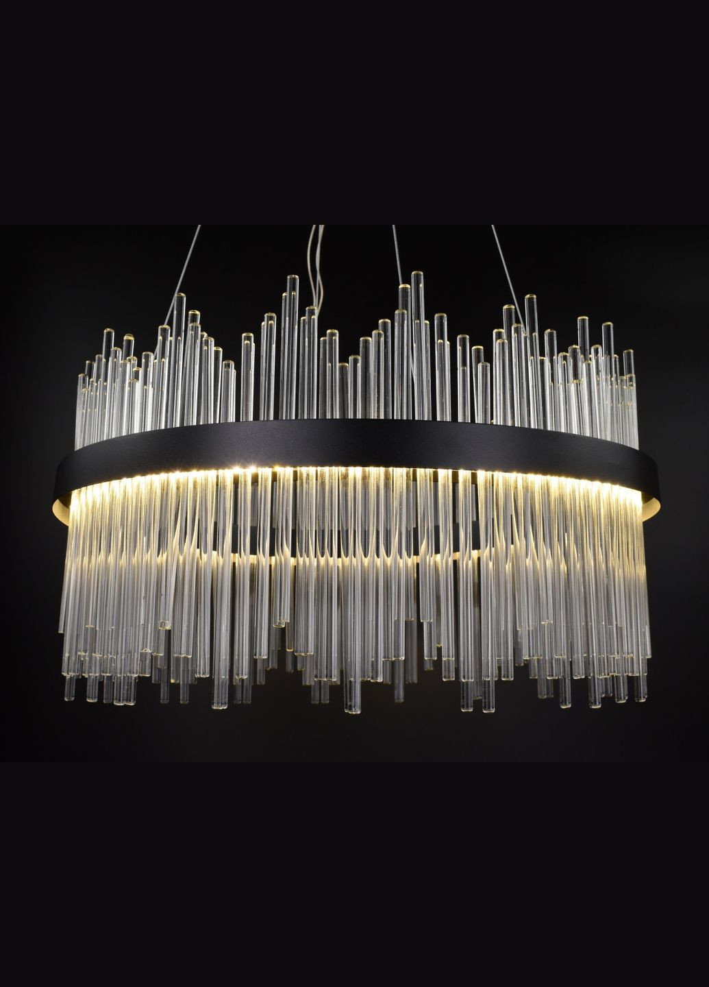 Люстра світлодіодна підвісна LED світильник для квартири на стелю лед 26920 Чорний 50-180х60х60 см. Sunnysky (364760571)