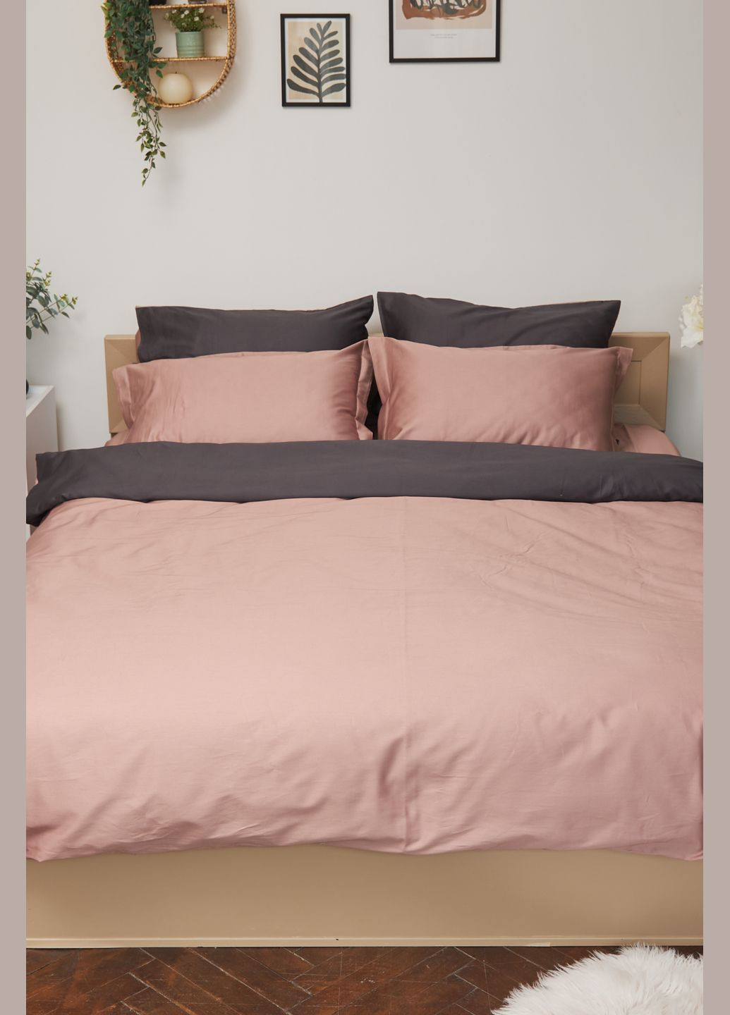 Комплект постельного белья семейный 143х210х2 наволочки 2х40х60 Satin Premium (MS-820000480) Moon&Star Violet (284416107)