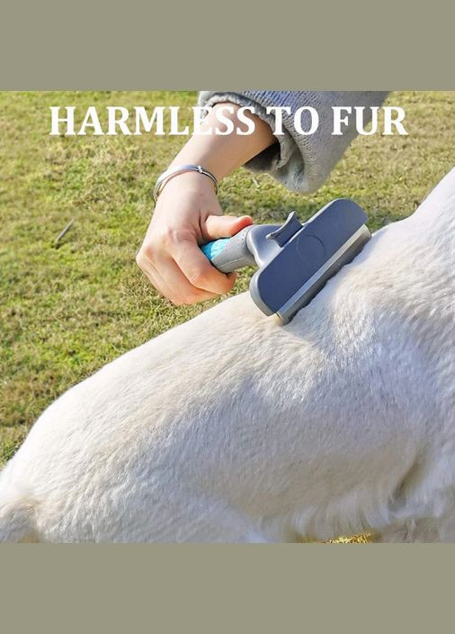 Щетка пуходерка Benepaw для вычесывания шерсти котов, собак самоочищающаяся 16х11см Pink Verke (297869126)