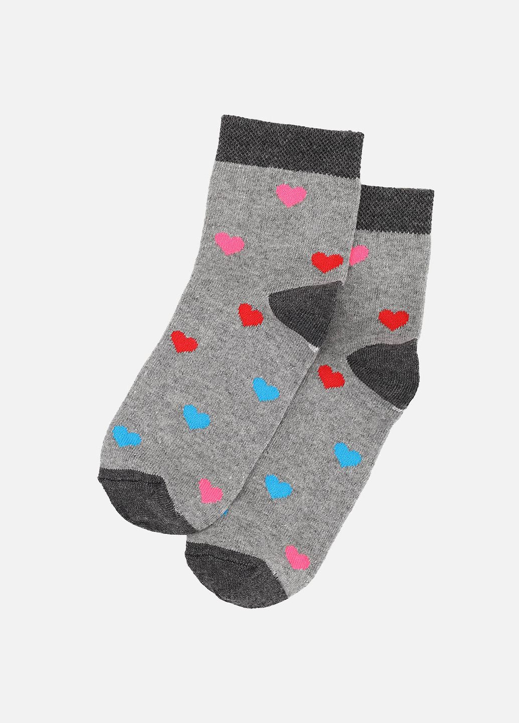 Тёмно-серые носки средние для девочки цвет темно-серый цб-00281188 Версаль (343414433)