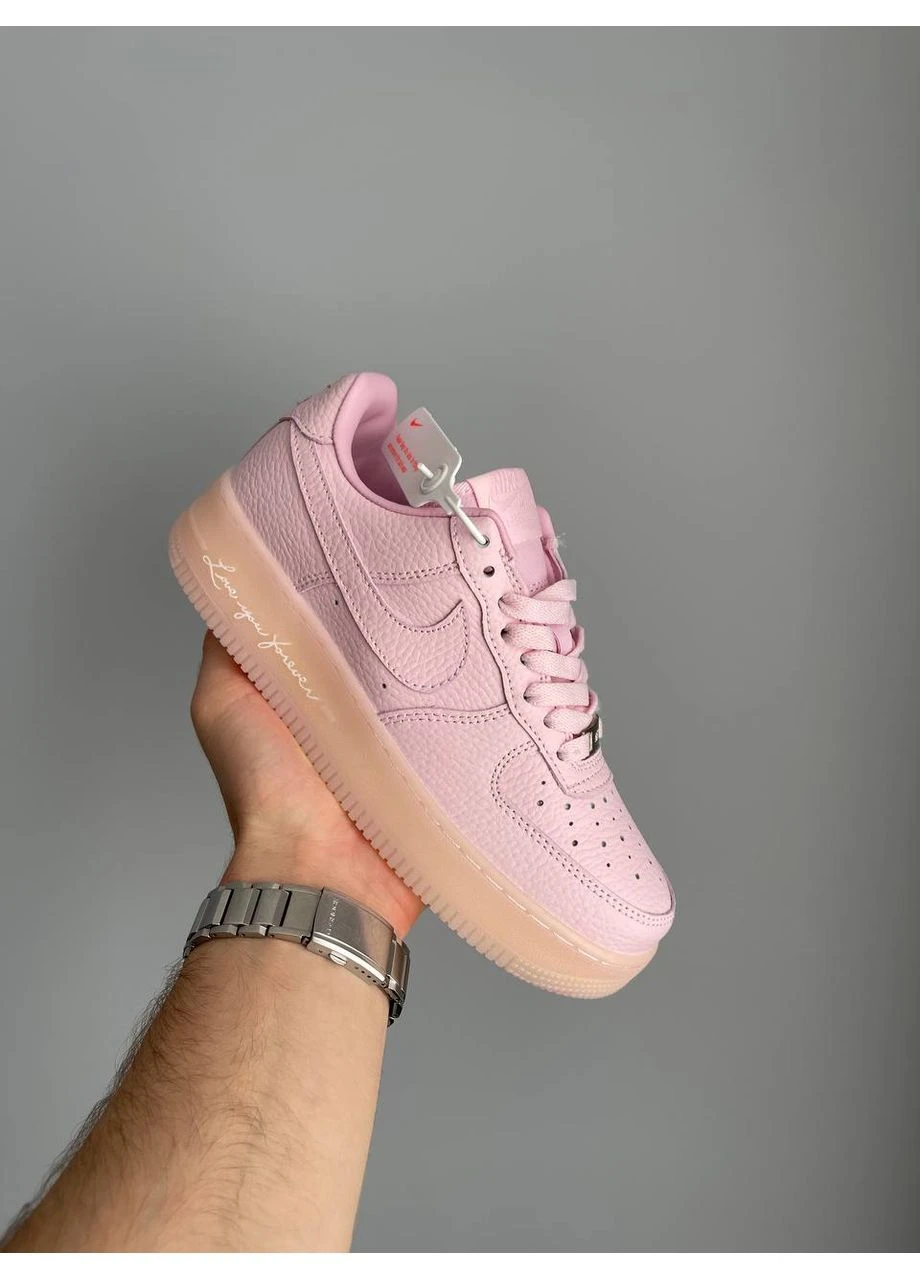 Кросівки жіночі Nike Air Force x Drake Nocta ‘Love You Forever’ Pink | Найк Еір Форс Нокта рожеві демісезони (380679658)