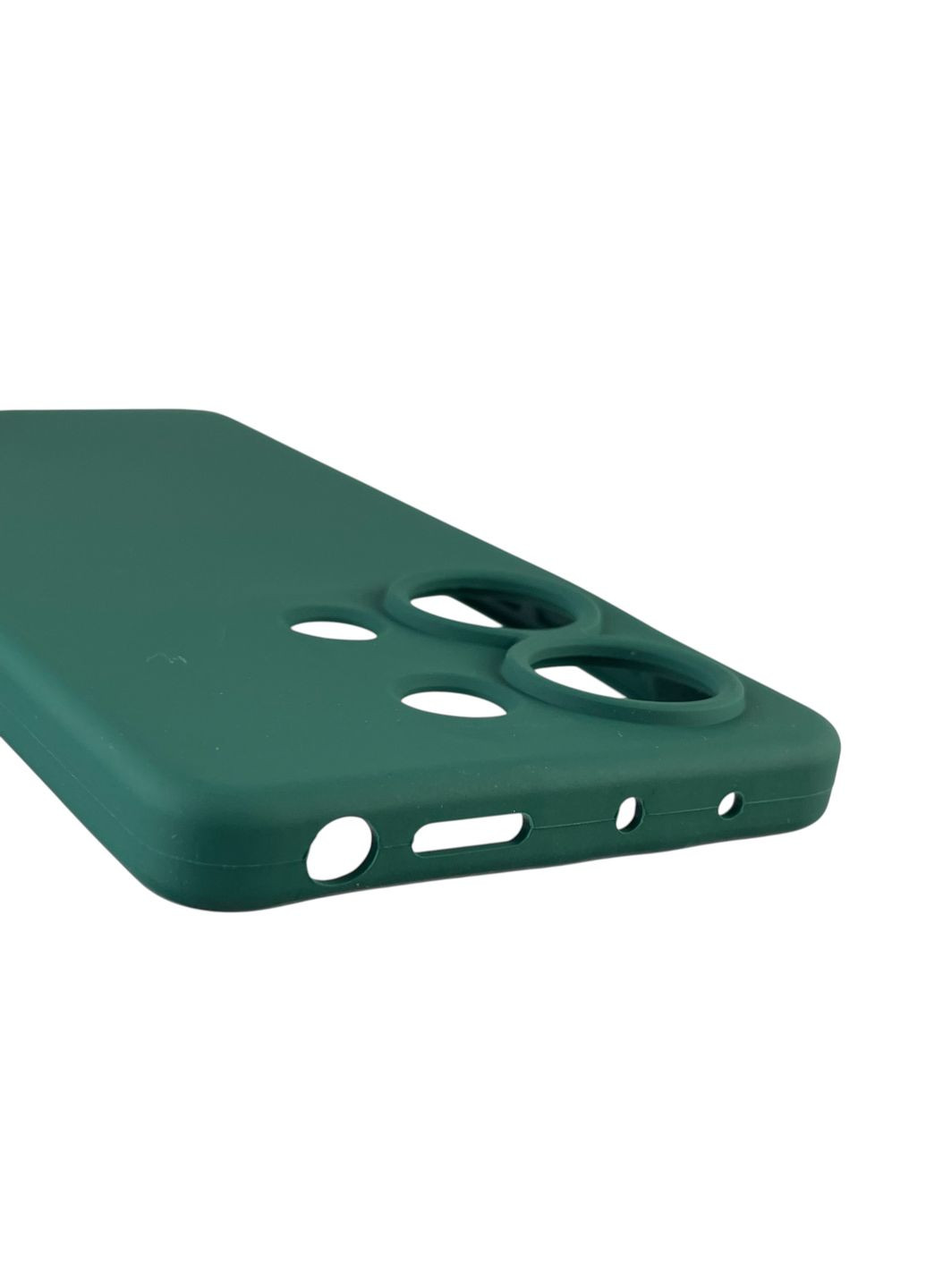 Чохол для Redmi Note 13 Pro 4G силіконовий з мікрофіброю нековзний на сяомі редмі нот 13 про 4г зелений Xiaomi (366387876)