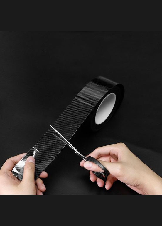 Захисна плівка Екстра НАНО, на пороги, бампер, кузов. 100 мм ширина. Чорний 5D Карбон No Brand (362473990)