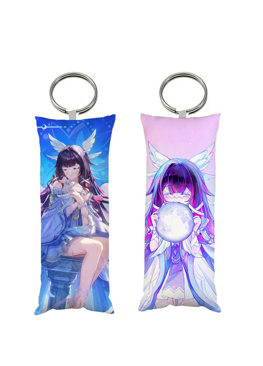 Брелок міні-дакімакура Коломбіна Геншин імпакт Genshin Impact двосторонній 4х10 см (br0548) No Brand (366546646)