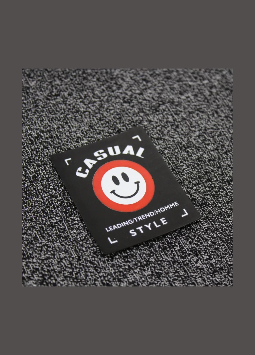 Нашивка "Casual style" красного цвета (6687) No Brand (335811445)