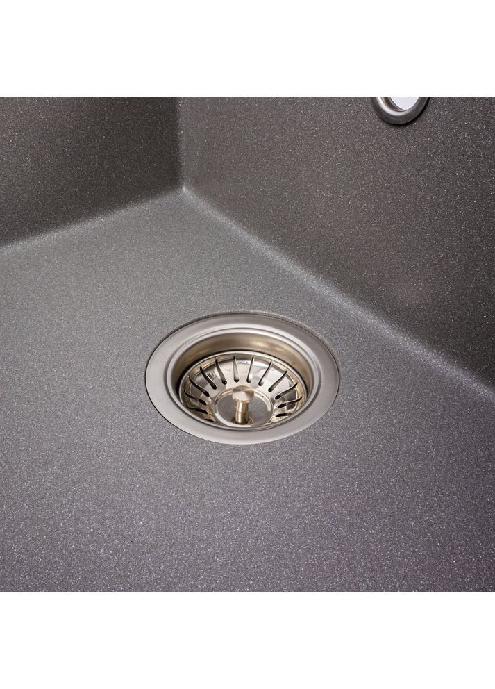 Гранитная мойка для кухни CRIPTA 6550 матовая Серый Мусон Valeso (358059898)
