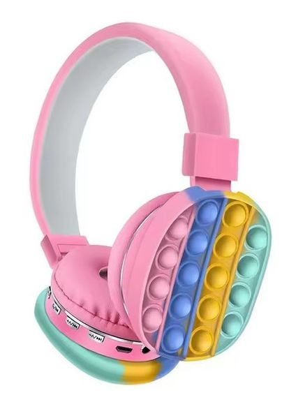 Бездротові накладні дитячі навушники POP IT CXT 806E рожевий (2090045143) No Brand (328920838)