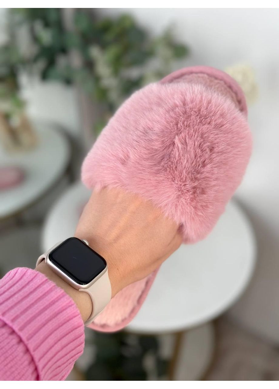 Розовые женские домашние плюшевые тапки для дома, удобные тапки, теплые тапки и стильные мега для повседневного ношения. China