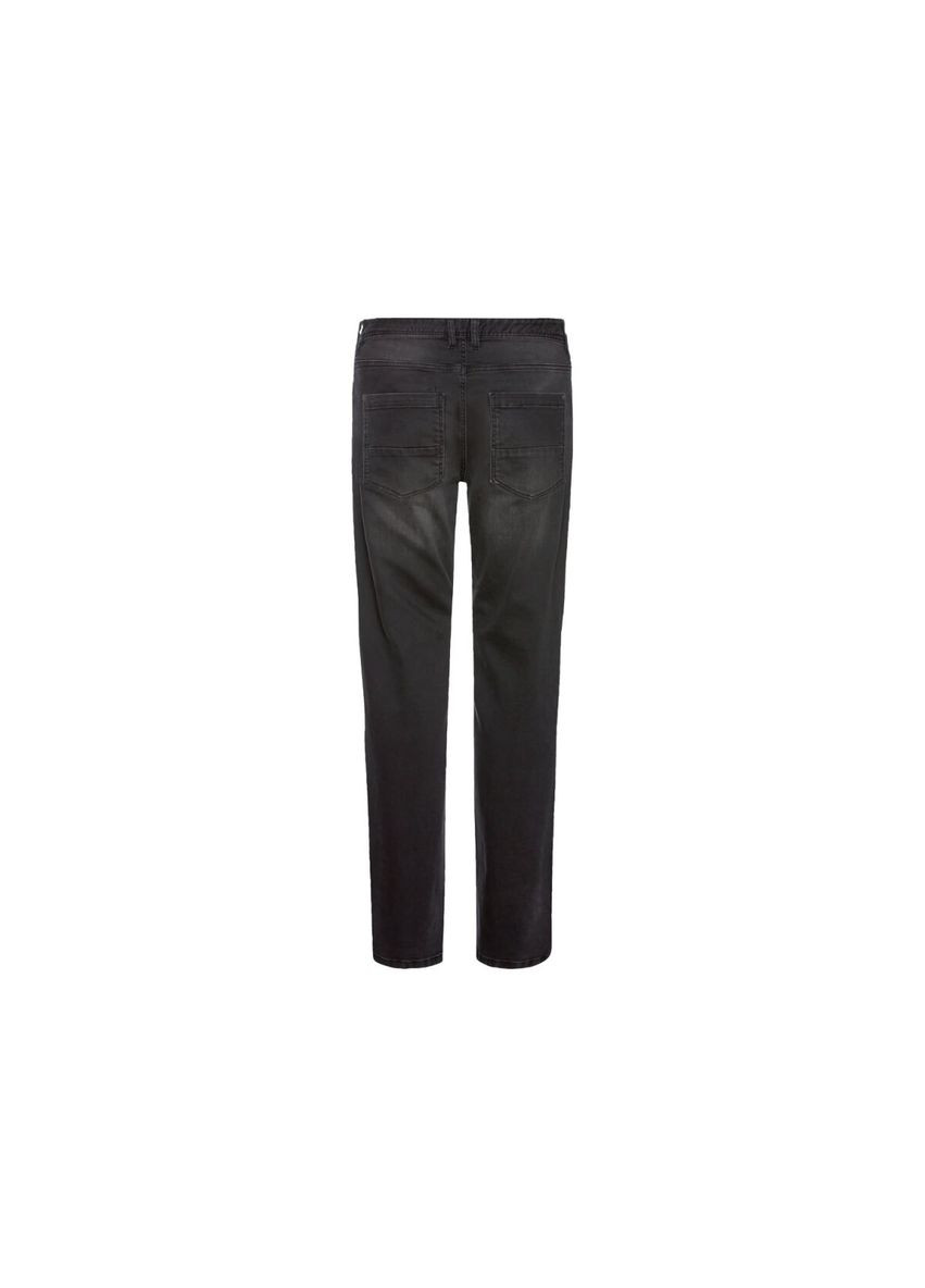 Черные демисезонные прямые джинсы regular fit приталенного кроя для мужчины 381482 Livergy