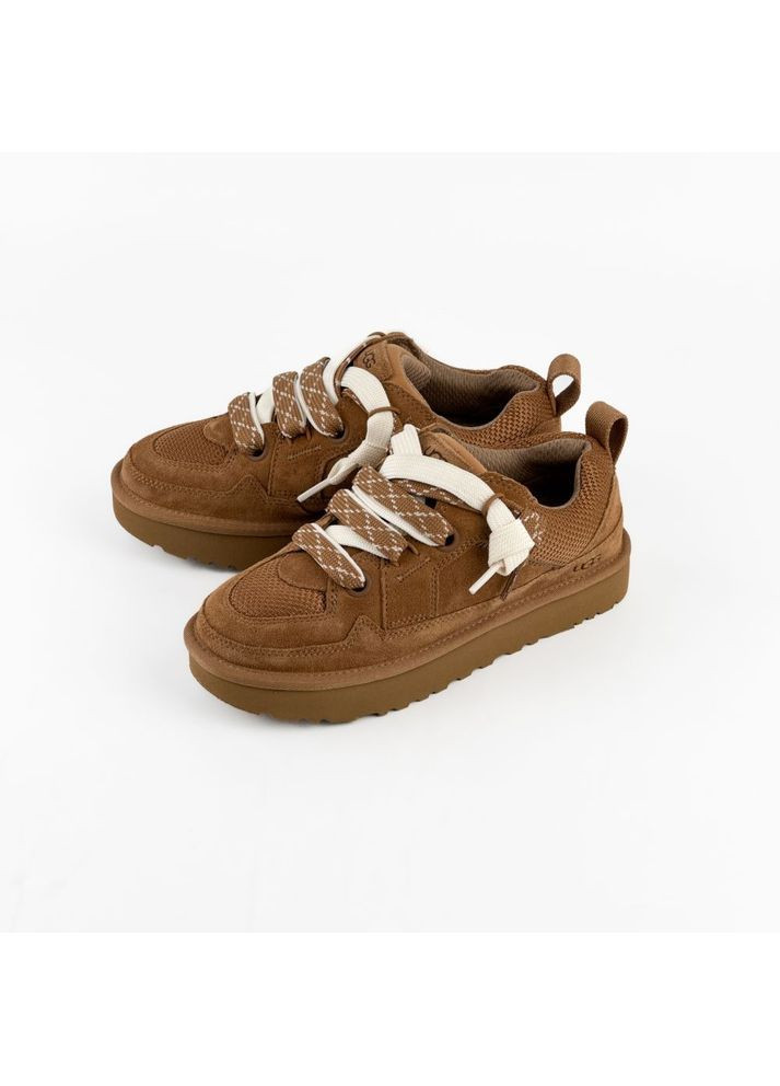 Уггі унісекс кросівки Ловмел коричневі UGG Lo Lowmel Chestnut No Brand (369153014)