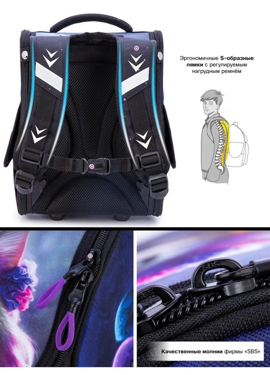 Ранец школьный для девочек SkyName 2098 Winner (331532366)