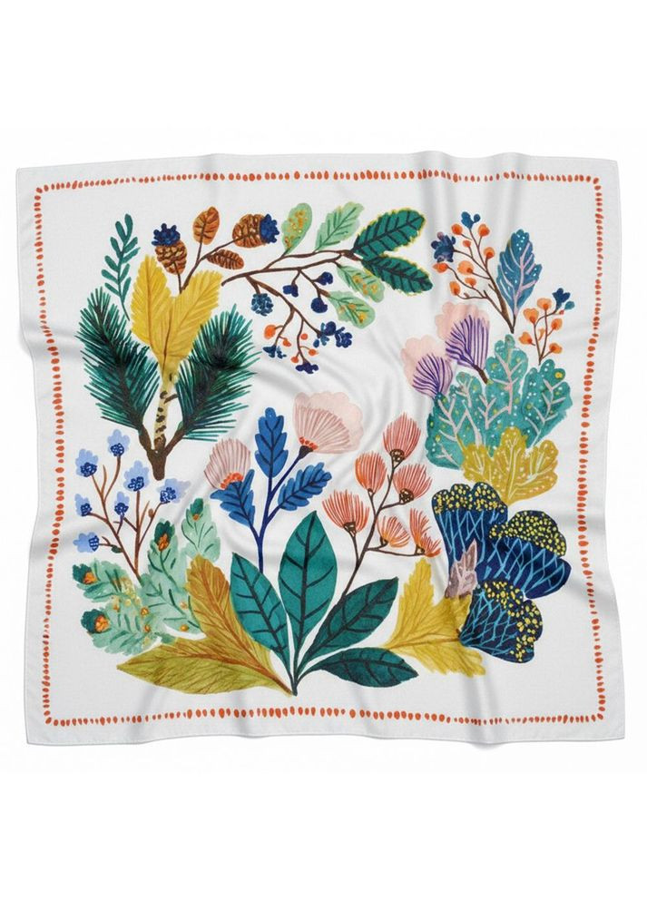 Женский платок с принтом Веточки Presentville 7941 (368848988)