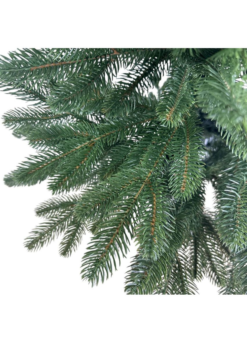 Ялинка штучна лита в горщику з лози №16 19360 1.1 м зелена No Brand (369339064)