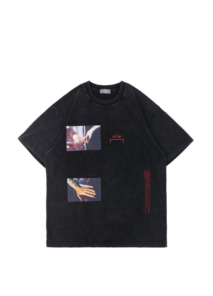 Черная футболка чёрная No Brand ACW Black T-Shirt Mens