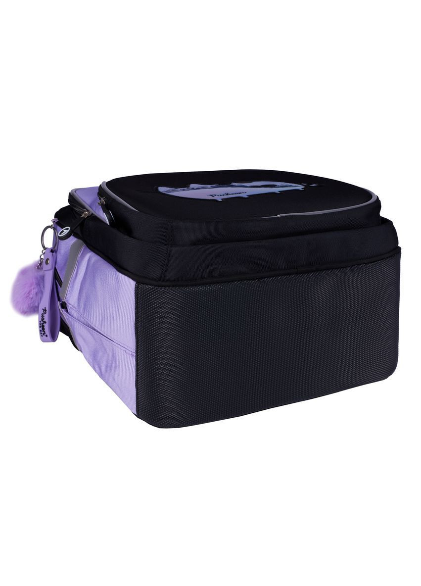 Рюкзак школьный S-91 Pusheen Shiny 38х29х13 см Черно-сиреневый (559816) Yes (365290866)