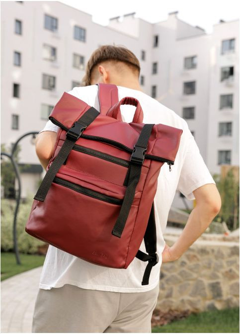 Чоловічий рюкзак ролл унісекс RollTop LTT бордо (R-24238005m-VS) Sambag (302450117)