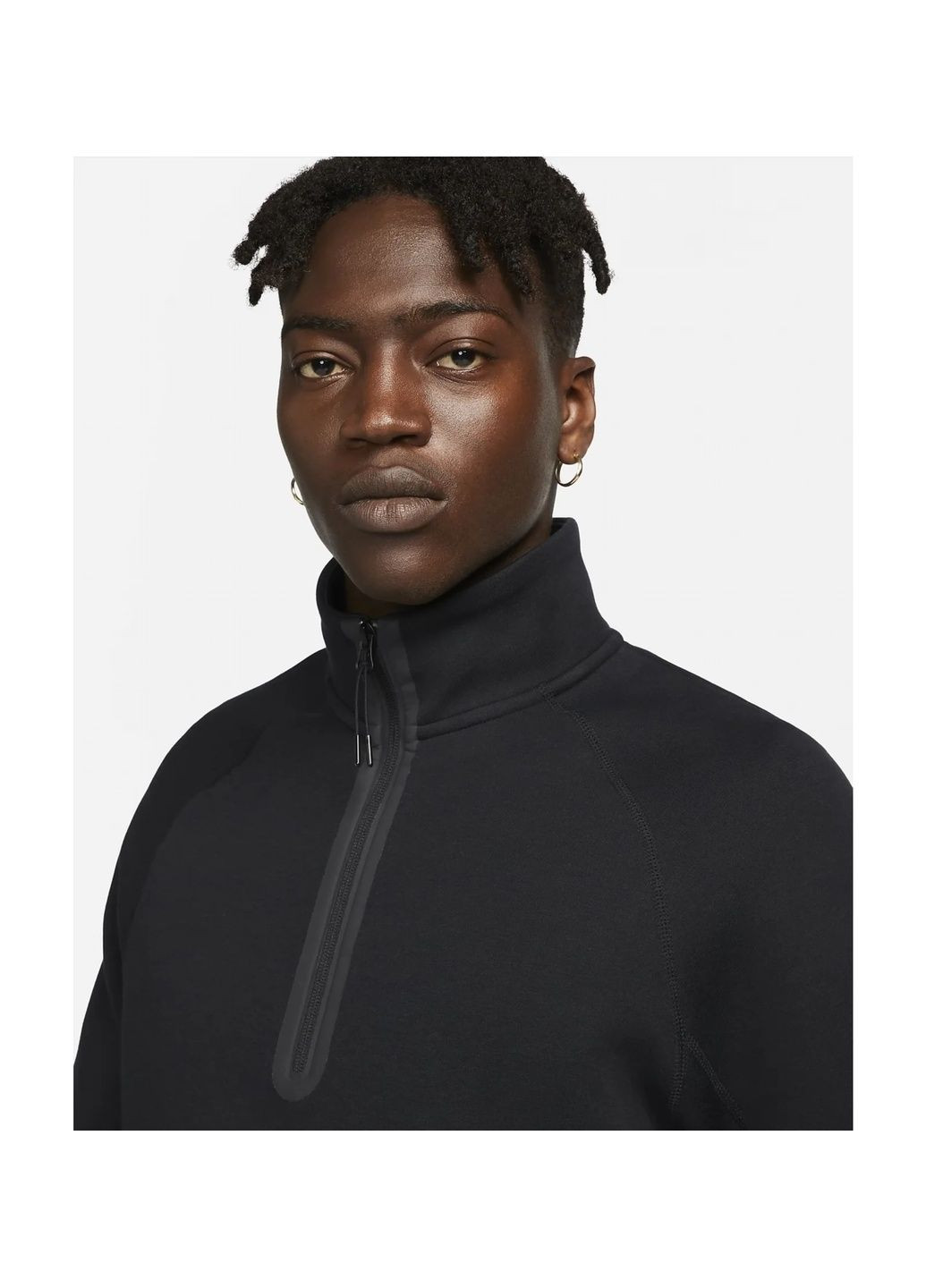 Кофта мужская 1/2 Sportswear Tech Fleece Black Nike (364662445)