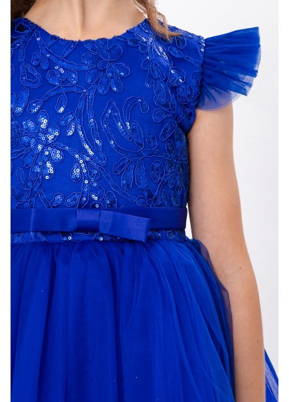 Синее праздничное платье для девочки с пышной юбкой (p-18755) Носи своє (370022067)