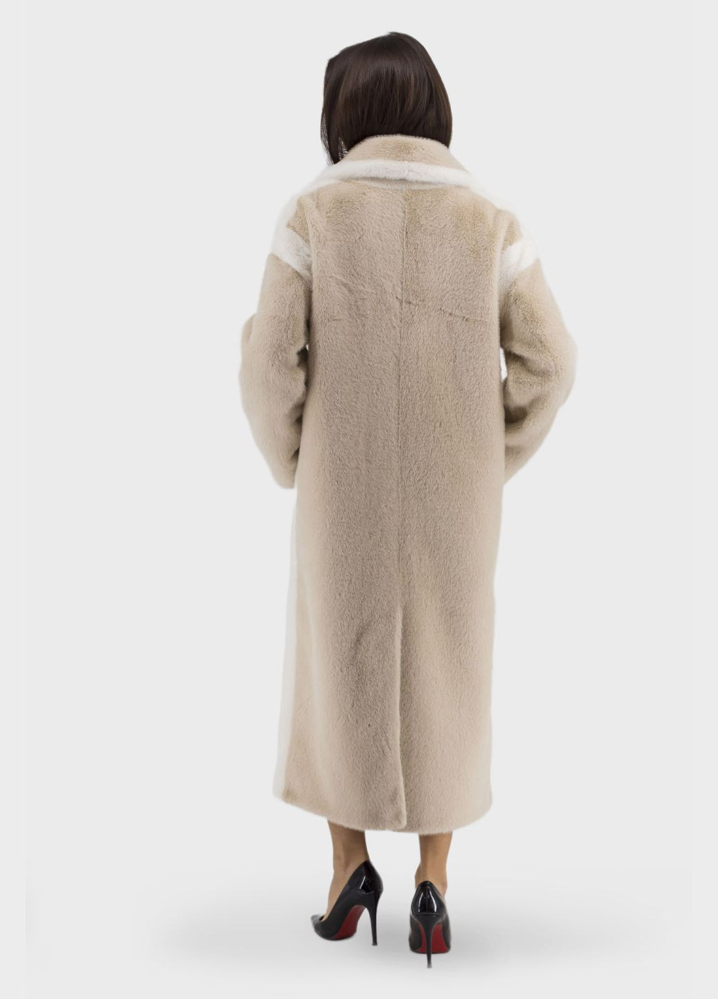 Женская экошуба Bella Bicchi (темнобежевый, ), 32443 No Brand (331785684)