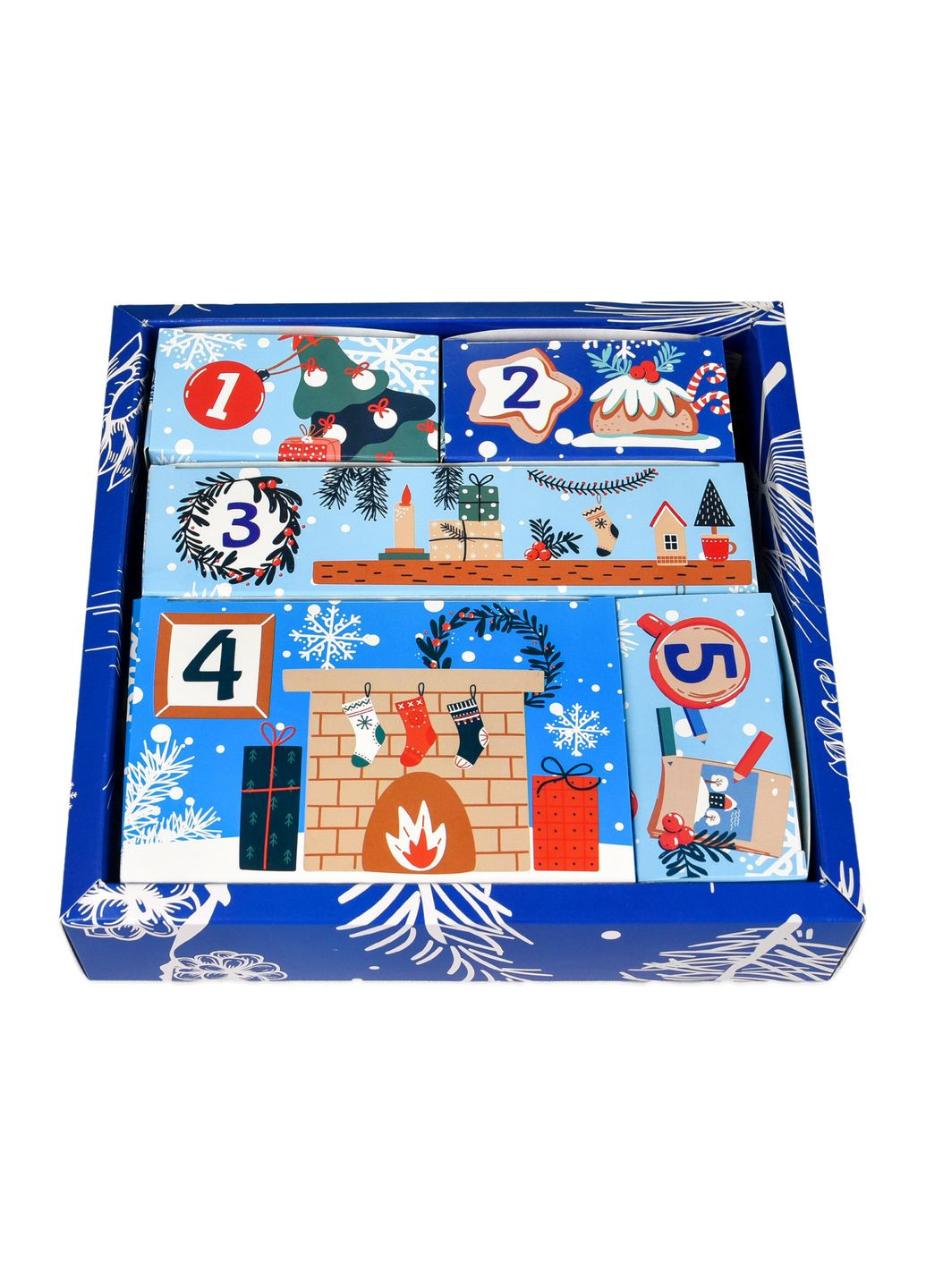 Набір для творчості Зимовий адвент календар 0,350кг для дітей 3+ святковий сюрприз для творчості Strateg (369759069)