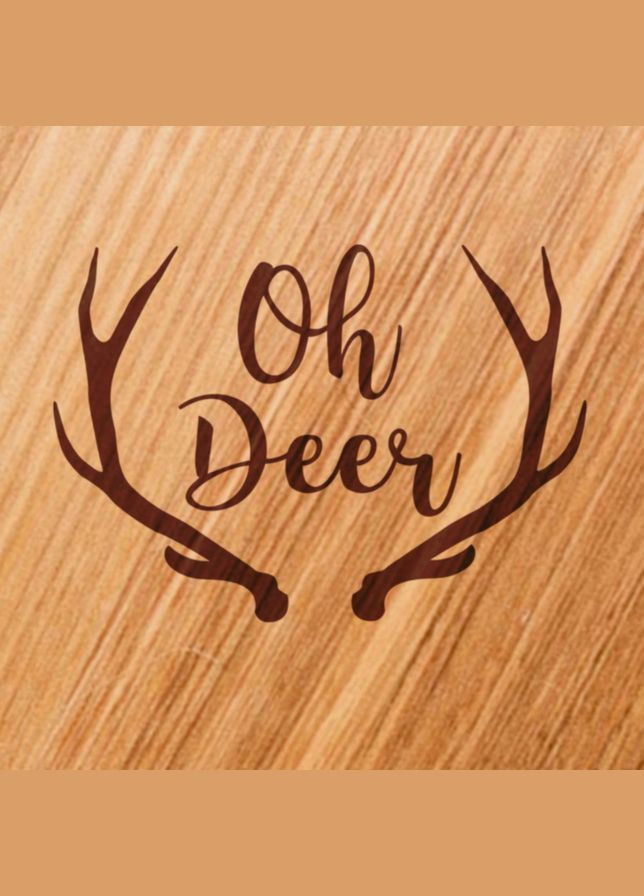 Дошка для нарізки "Oh Deer", 35 см, англійська BeriDari (293510153)