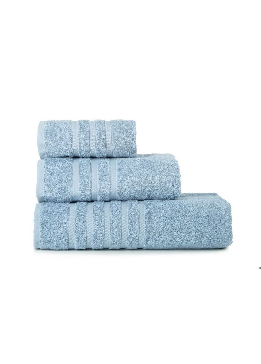ШЕМ полотенце махровое lines 70х140 см голубой (2000000004327) однотонный голубой производство - Турция
