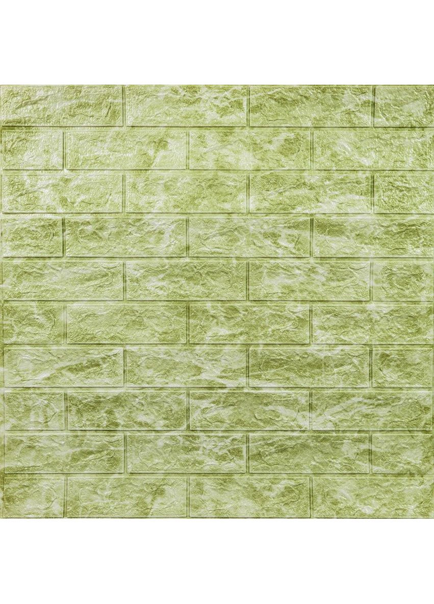 Декоративная 3D панель самоклеющаяся Глубокий зеленый (кирпич) (069) SW-00000171 Sticker Wall (354829331)