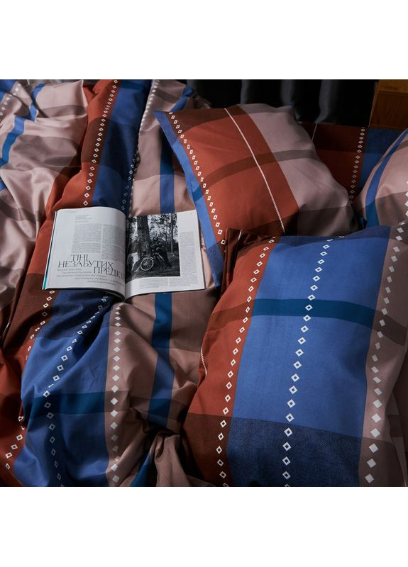 Комплект постільної білизни Микросатин Premium «» Сімейний 143х210х2 наволочки 4х50х70 (MS-820008183) Moon&Star Plaid Perfection (356114103)