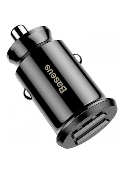 Зарядний пристрій Grain Car Charger USBA Black (CCALL-ML01) Baseus grain car charger usb-a black (268147360)