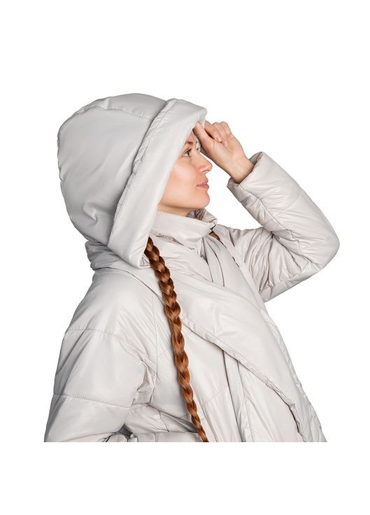 Бежева демісезонна жіноча куртка VsimGir